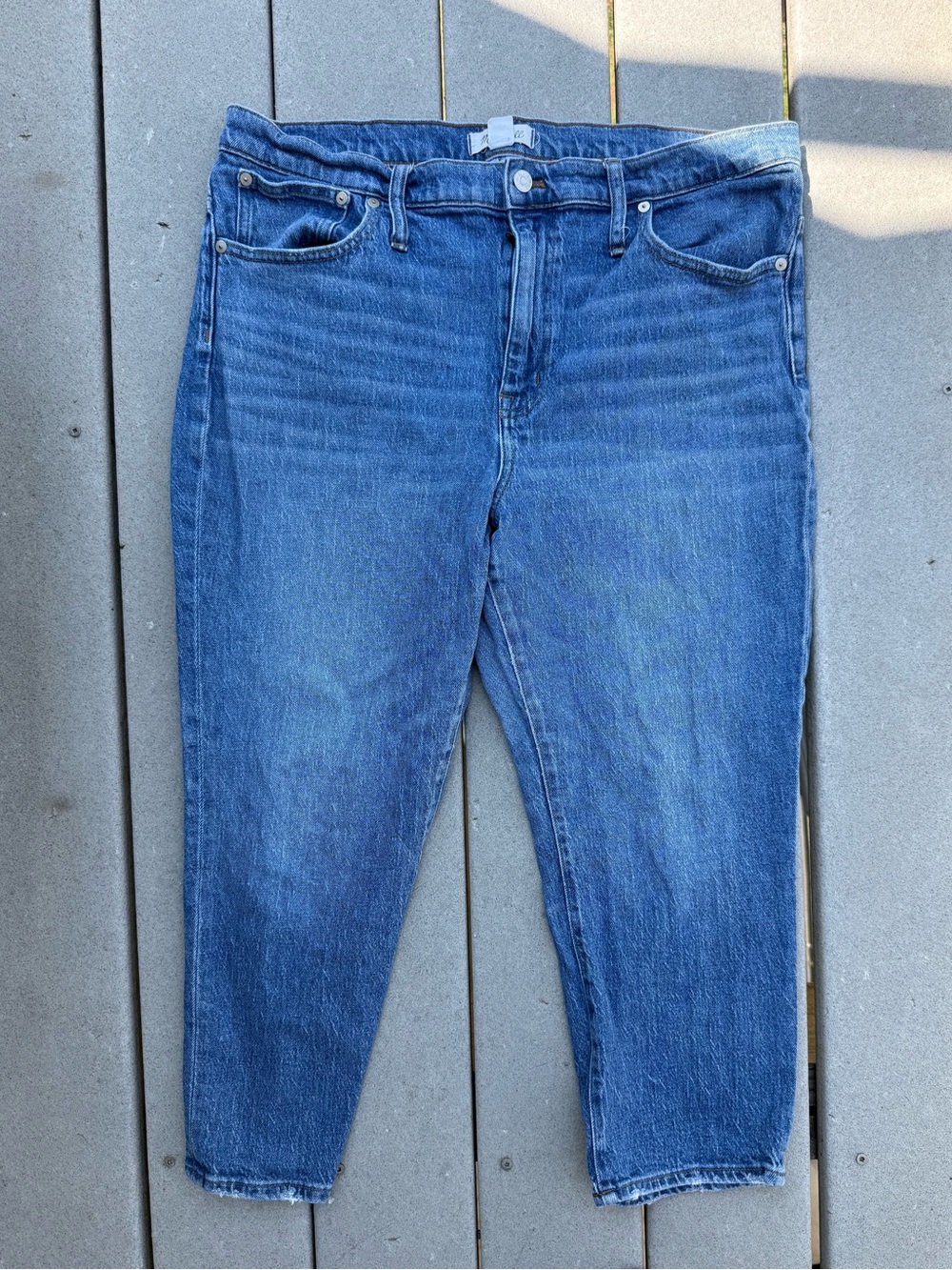 Madewell High-Rise Slim Crop Boyjean